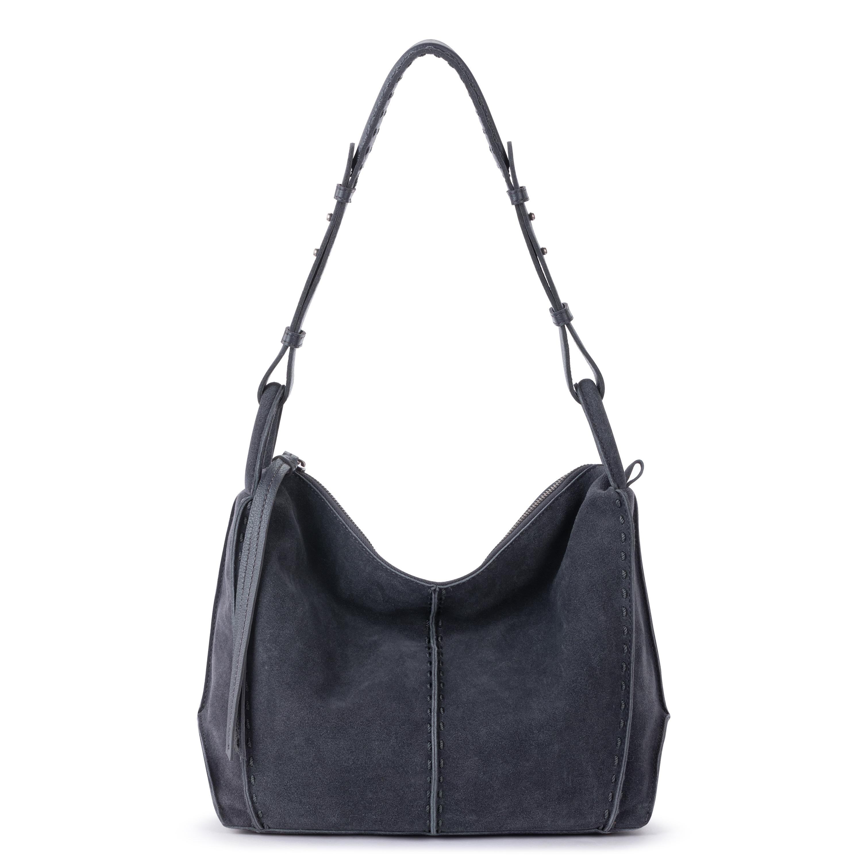The Sak Los Feliz Hobo - Leather - Storm Grey Suede