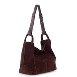 The Sak Los Feliz Medium Tote - Leather - Mahogany Suede