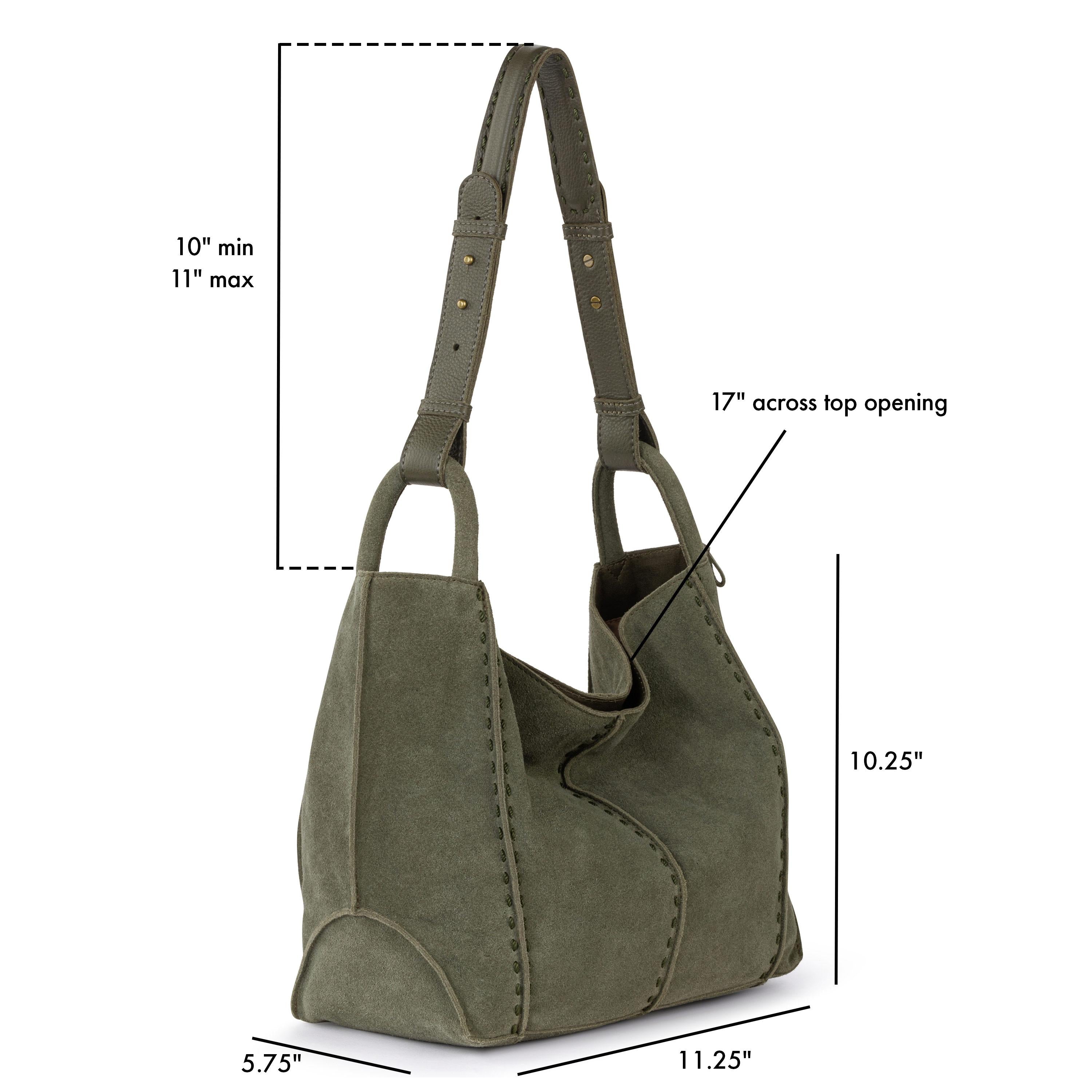 The Sak Los Feliz Medium Tote - Leather - Moss Suede