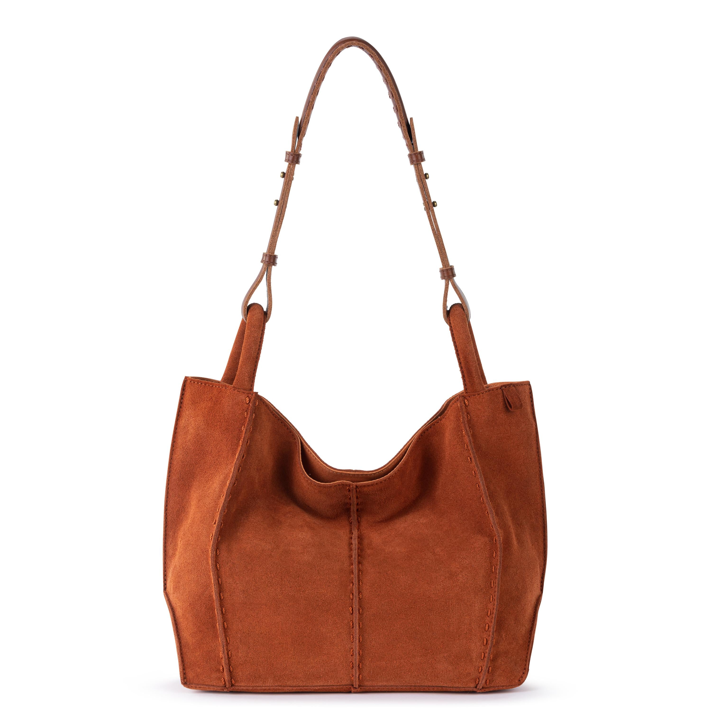 The Sak Los Feliz Medium Tote - Leather - Persimmon Suede