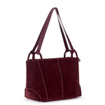 The Sak Los Feliz Satchel - Leather - Black Cherry Suede