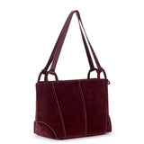 The Sak Los Feliz Satchel - Leather - Black Cherry Suede