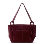 The Sak Los Feliz Satchel - Leather - Black Cherry Suede