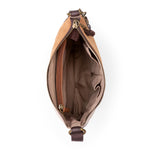 The Sak Lucia Crossbody - Leather - Mahogany Suede Block