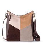 The Sak Lucia Crossbody - Leather - Mahogany Suede Block