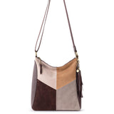 The Sak Lucia Crossbody - Leather - Mahogany Suede Block