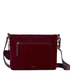 The Sak Melrose Crossbody - Leather - Black Cherry Suede Heart