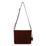 The Sak Melrose Crossbody - Leather - Black Cherry Suede Heart