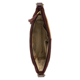 The Sak Melrose Crossbody - Leather - Mahogany Suede Block