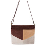 The Sak Melrose Crossbody - Leather - Mahogany Suede Block