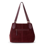 The Sak Melrose Satchel - Leather - Black Cherry Suede Heart