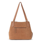 The Sak Melrose Satchel - Leather - Tan Suede Whimsy Floral Embroidery