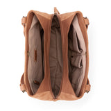 The Sak Melrose Satchel - Leather - Tan Suede Whimsy Floral Embroidery
