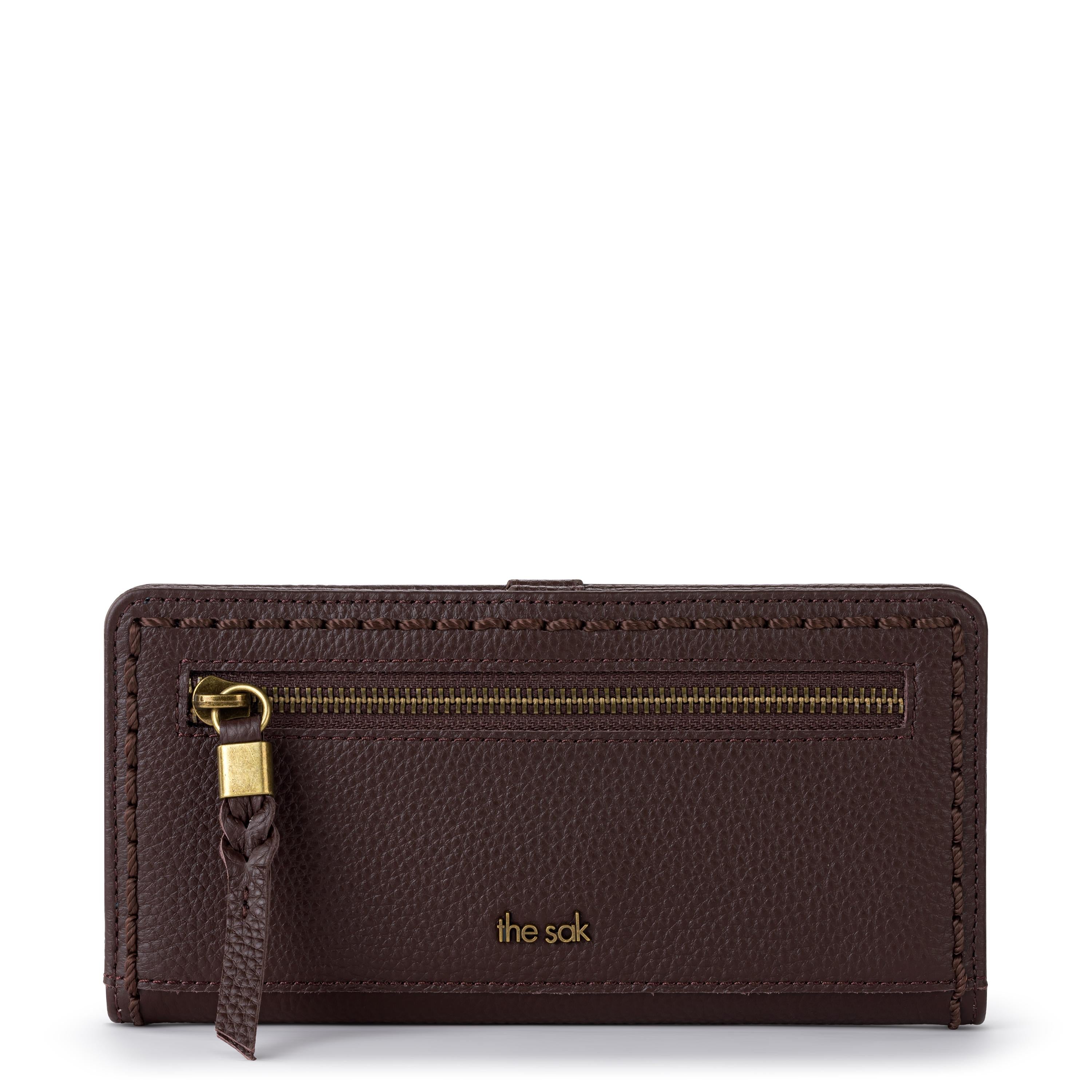 The Sak Mira Large Wallet - Leather - Mahogany