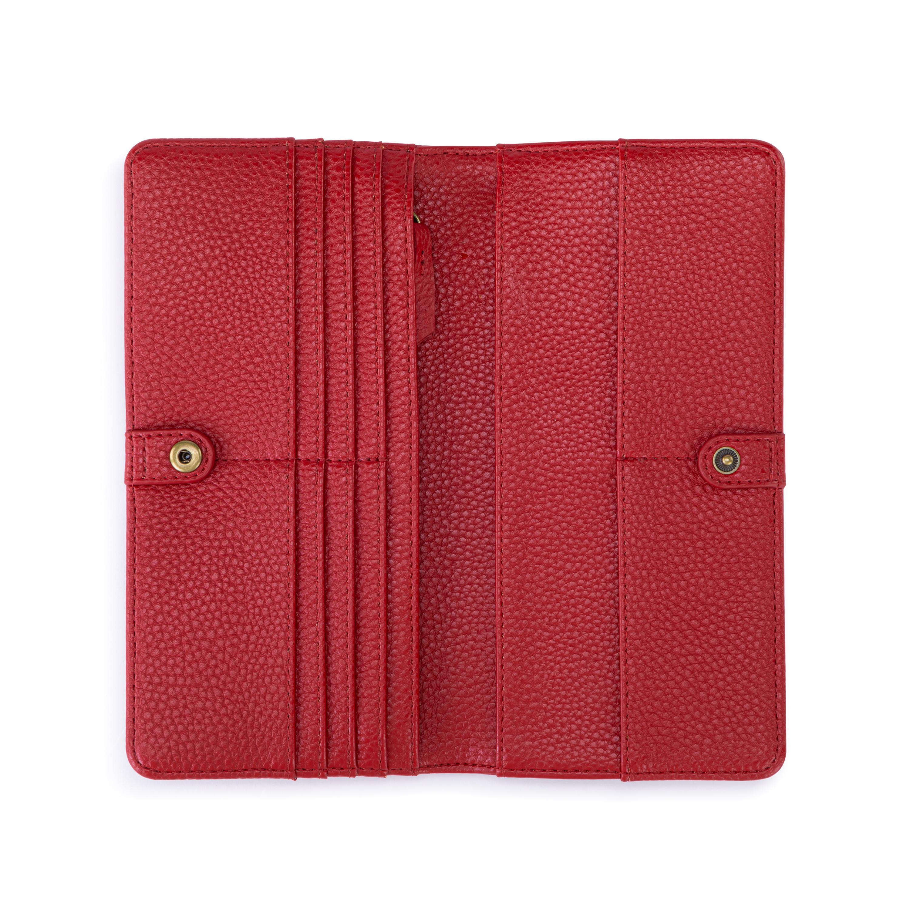 The Sak Mira Large Wallet - Leather - Scarlet