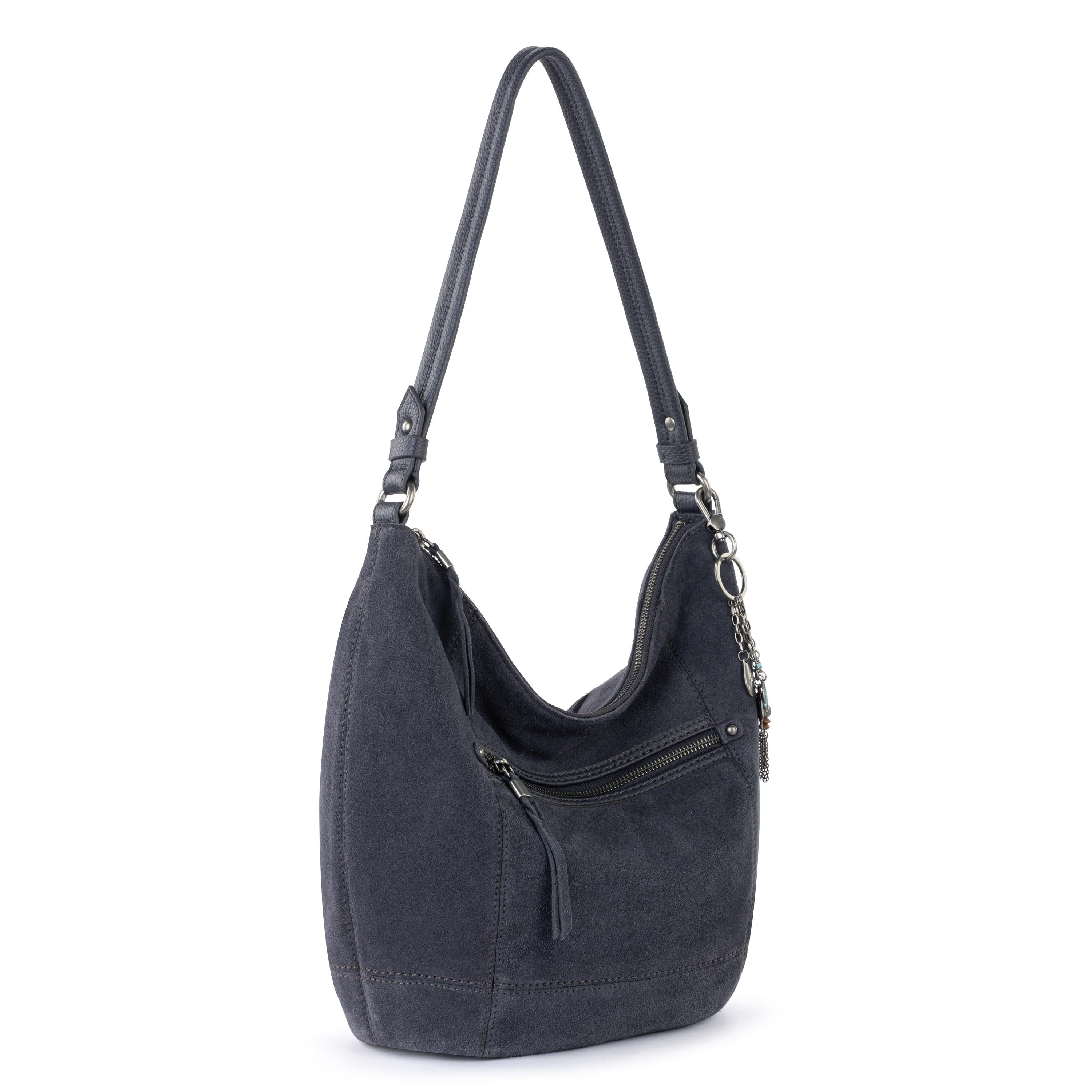 The Sak Sequoia Hobo - Leather - Storm Grey Suede