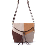 The Sak Silverlake Flap Crossbody - Leather - Mahogany Suede Block