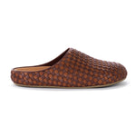 The Sak Bolinas Woven Clog - Leather - Mahogany Cognac Woven