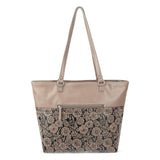 Sakroots Banyan Shoulder Tote - EcoTwill - Mushroom In Bloom Embossed