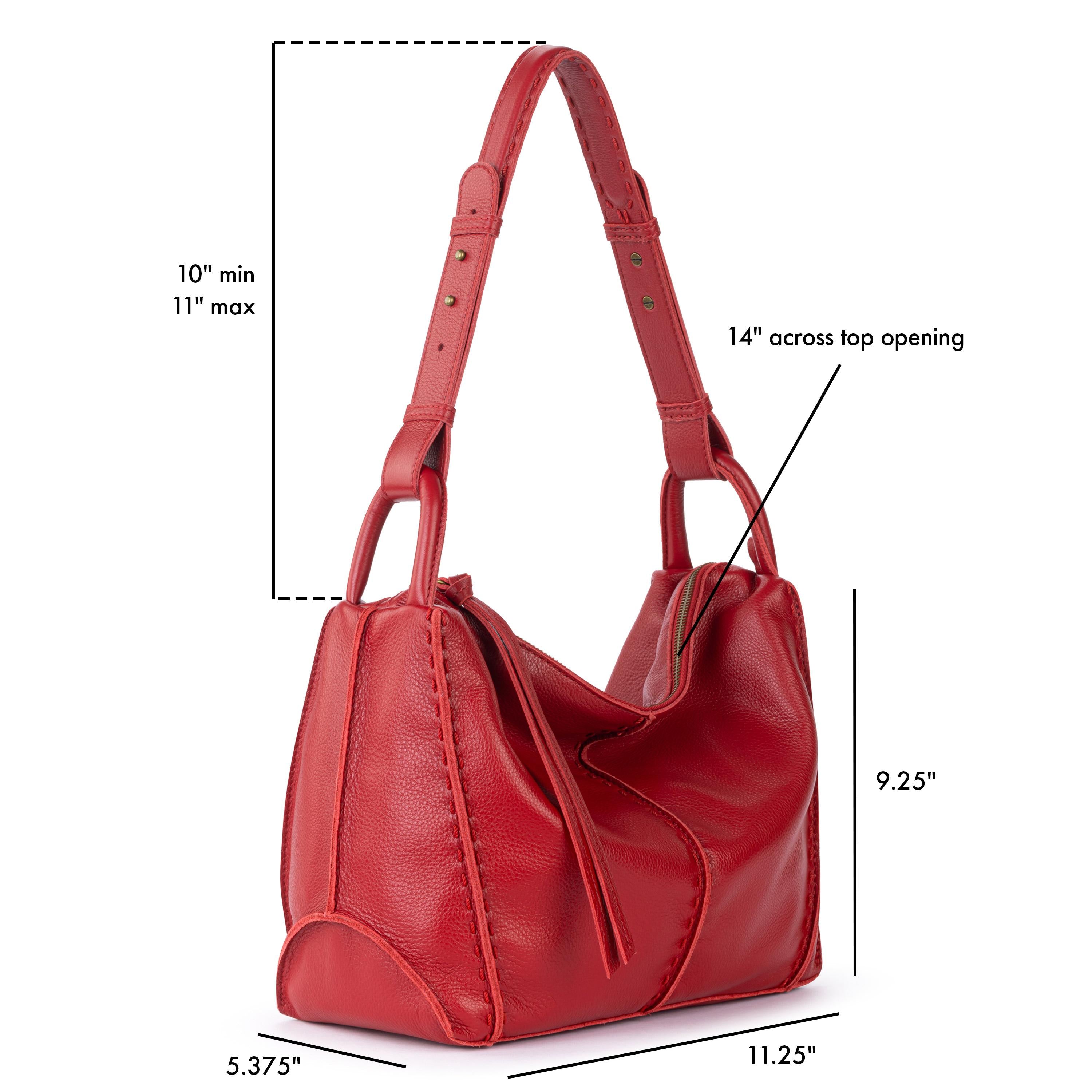 The Sak Los Feliz Hobo - Leather - Scarlet