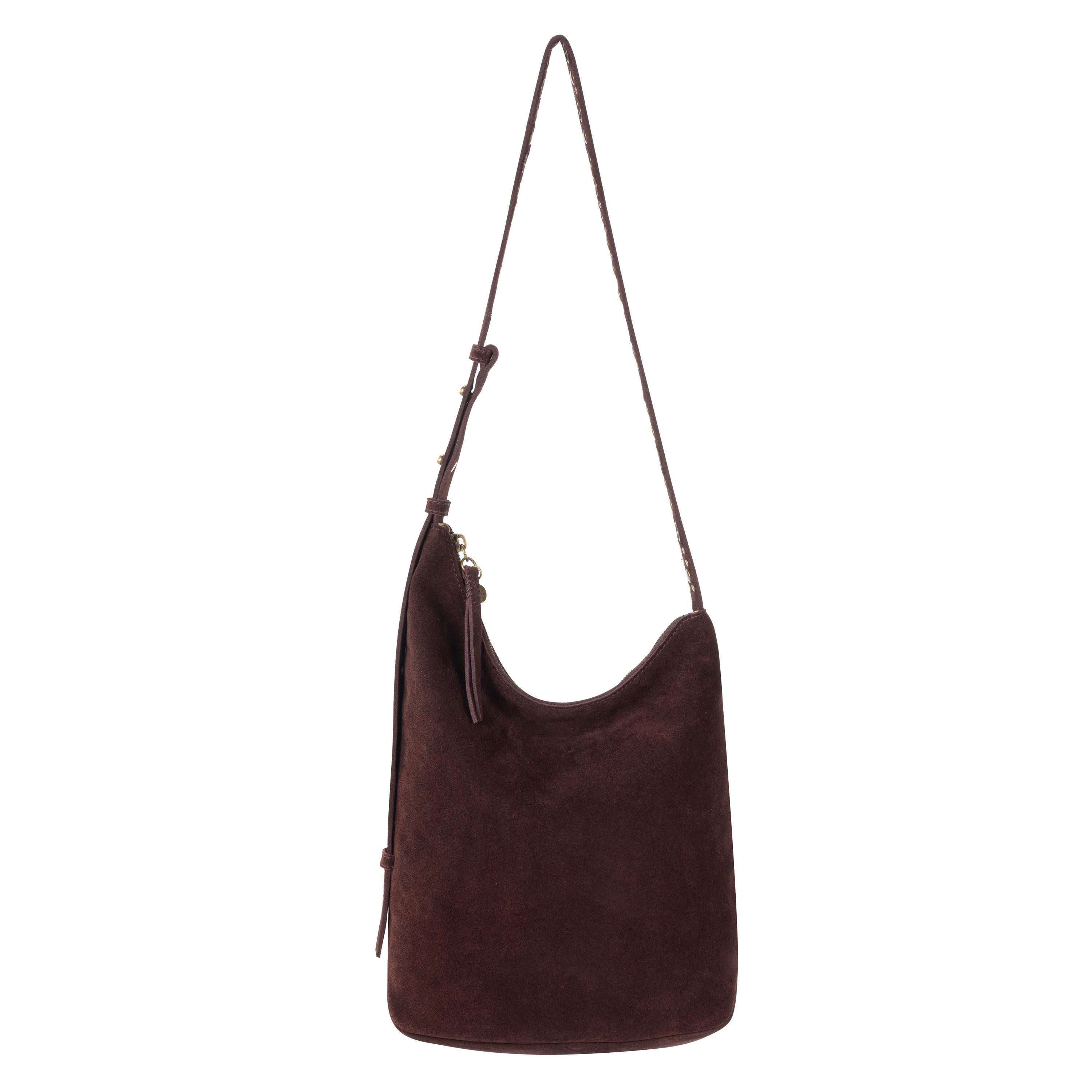 The Sak Tess Bucket - Leather - Mahogany Suede Belt