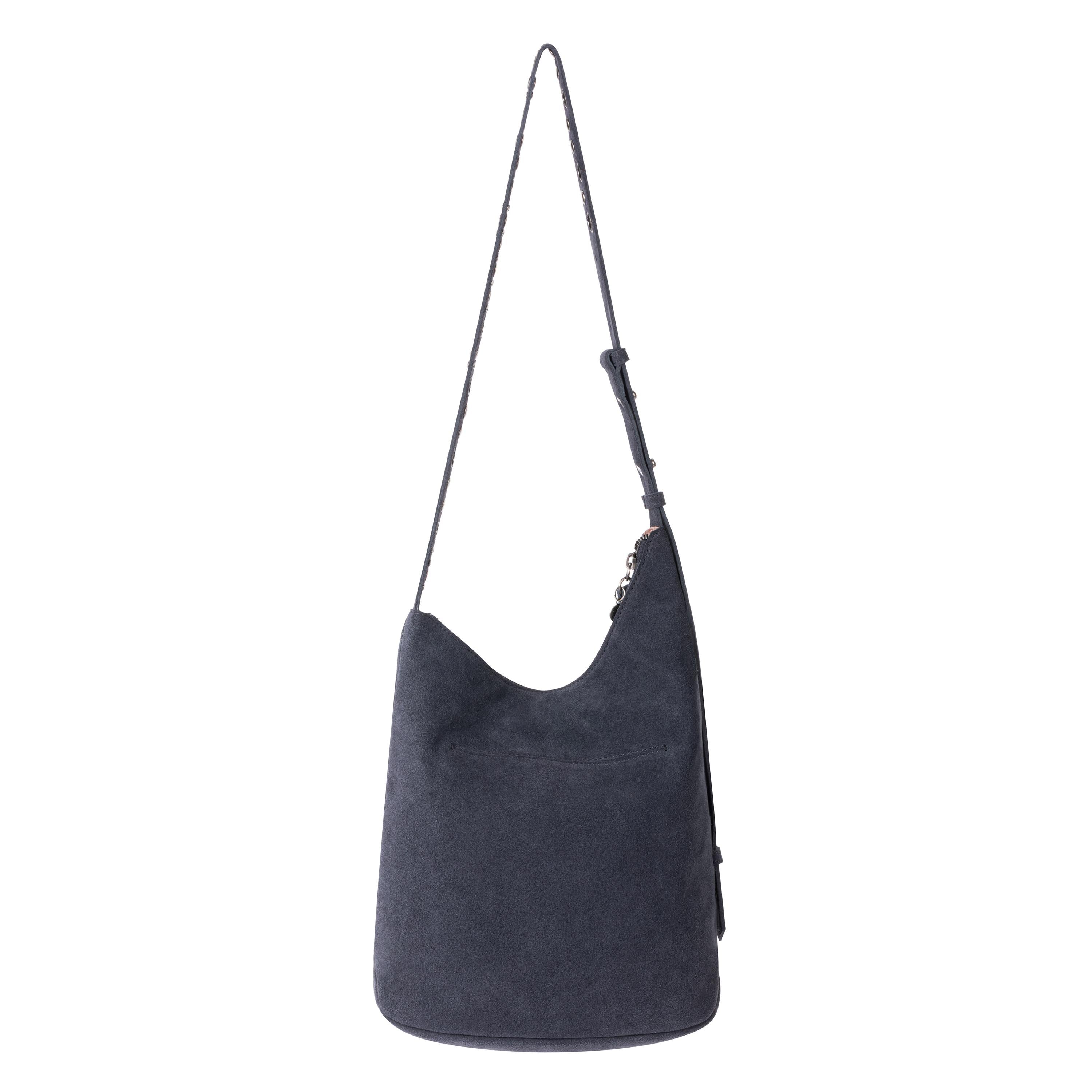 The Sak Tess Bucket - Leather - Storm Grey Suede Belt