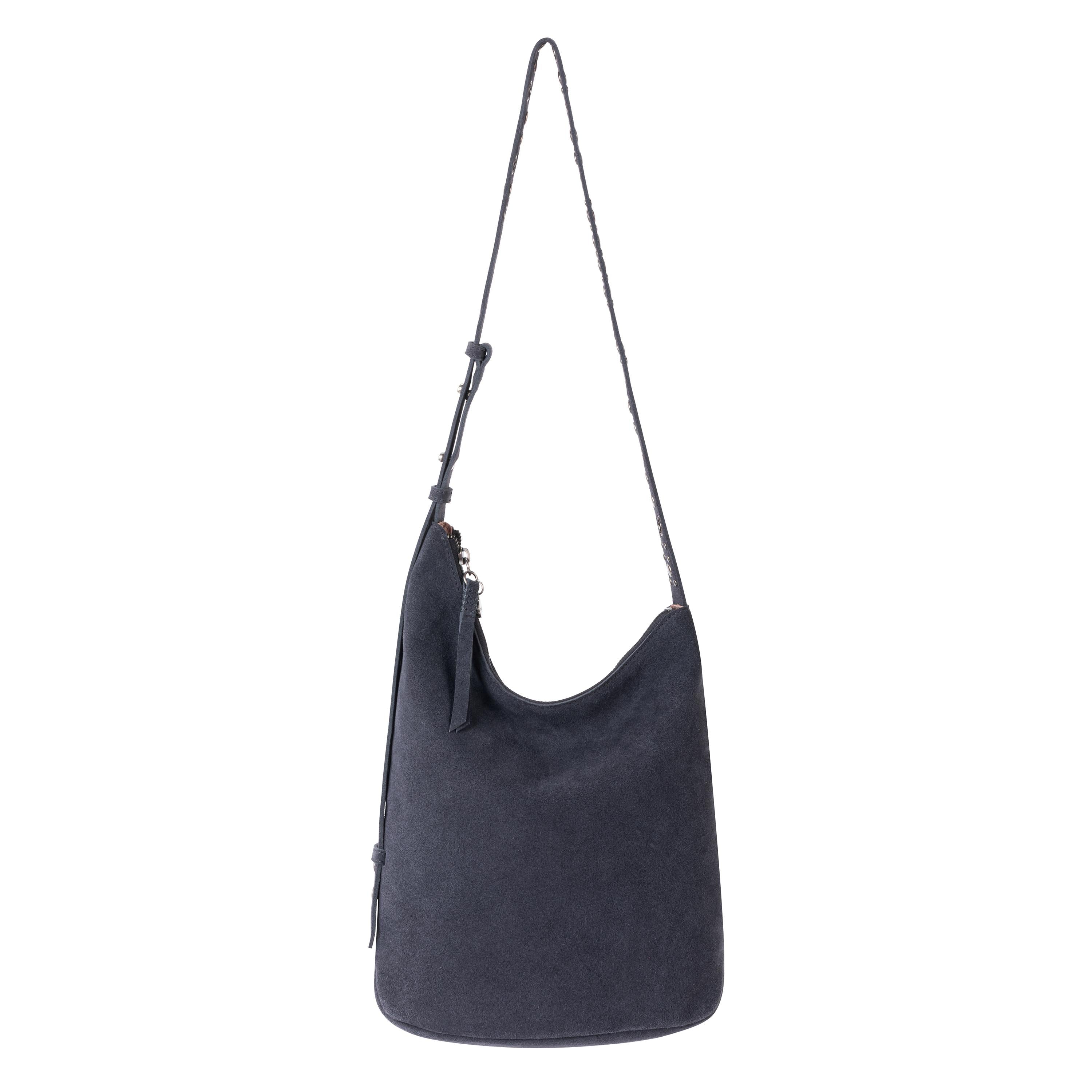 The Sak Tess Bucket - Leather - Storm Grey Suede Belt
