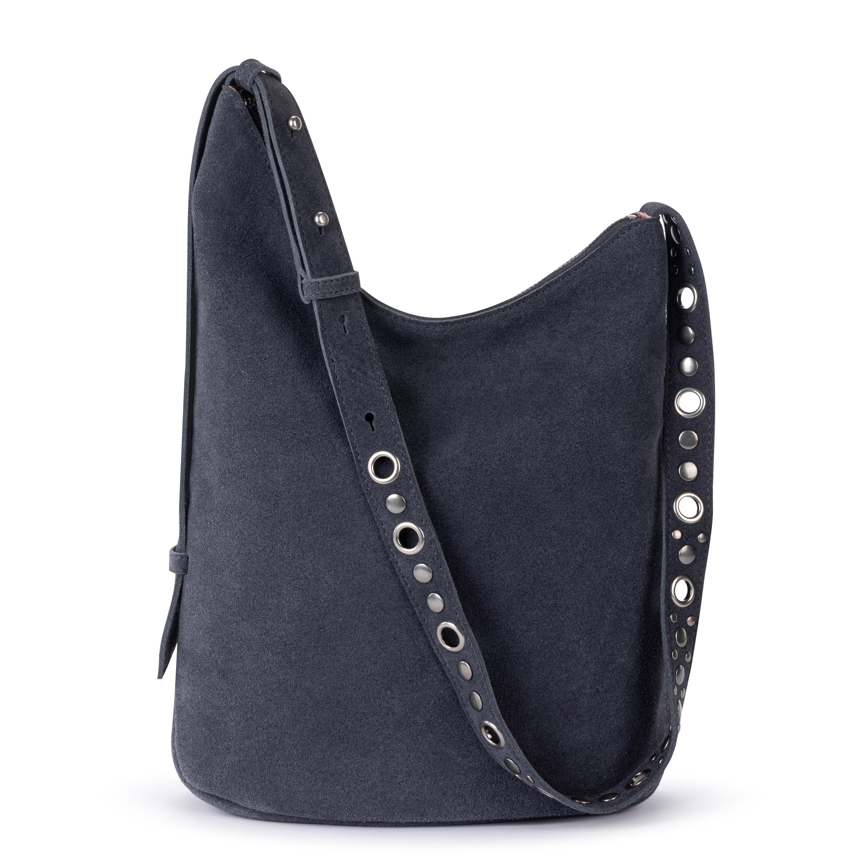 The Sak Tess Bucket - Leather - Storm Grey Suede Belt