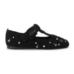 The Sak Leland T Strap Ballet Flat - Hand Crochet - Black Star Beads