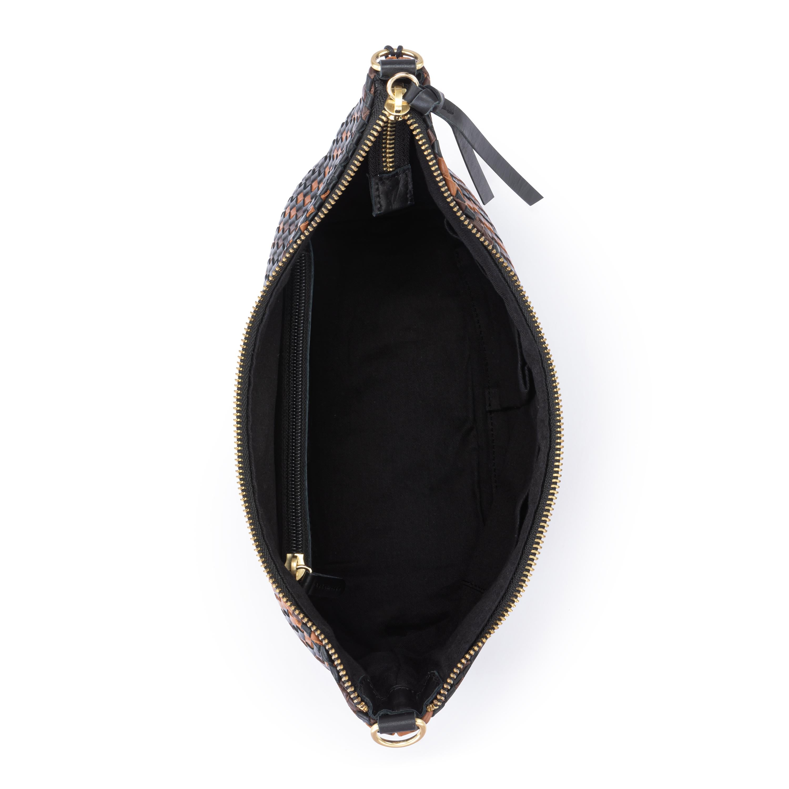 The Sak Juniper Small Hobo - Leather - Espresso Woven