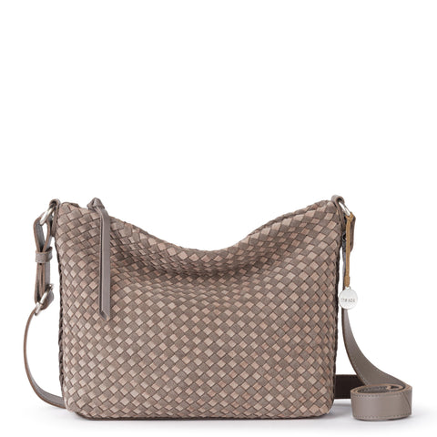 The Sak Melrose Crossbody - Leather - Mushroom Suede Sand Suede Woven