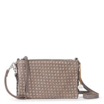 The Sak Vita Convertible Wristlet - Leather - Mushroom Suede Sand Suede Woven