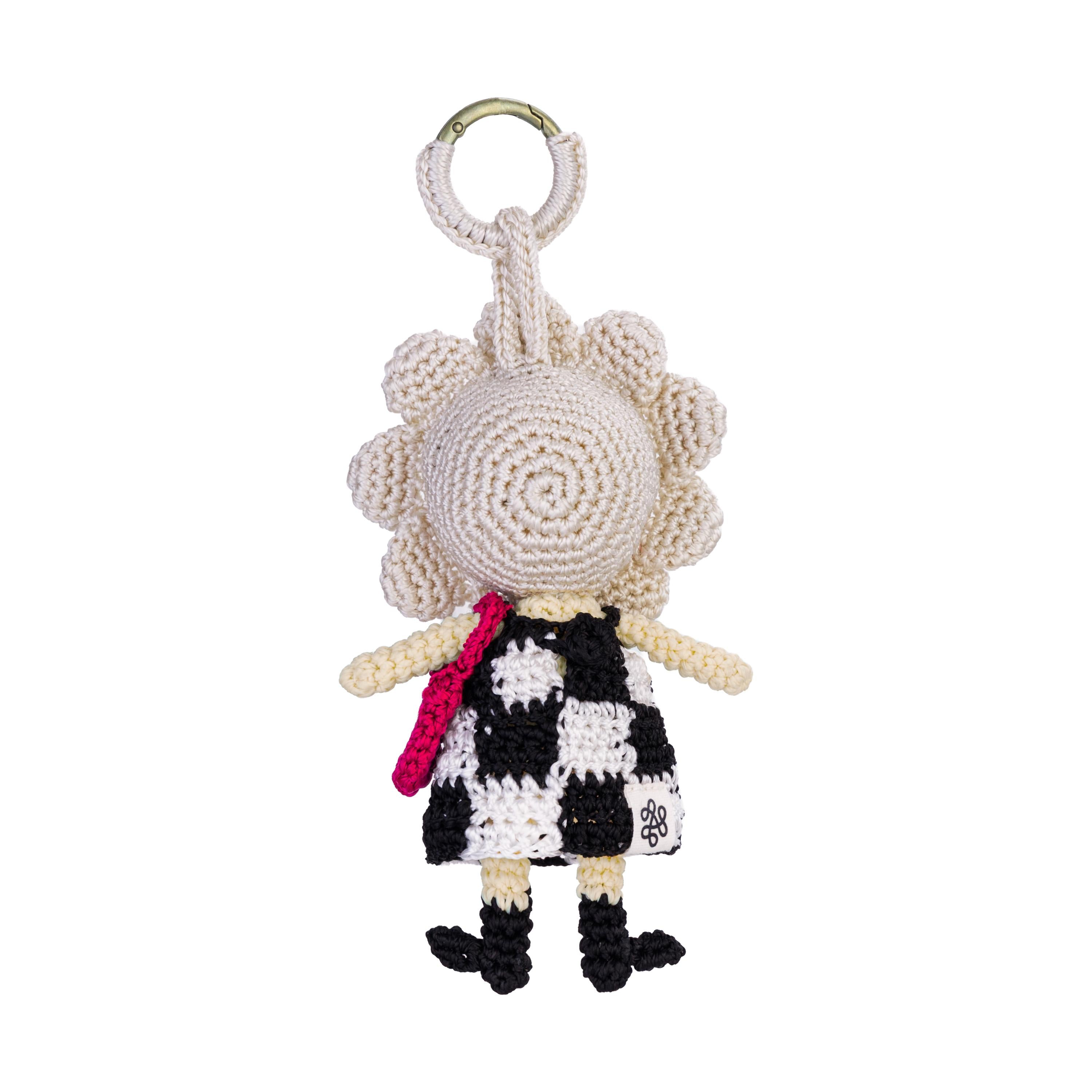 The Sak Sunbudz Sunflower Dangle - Hand Crochet - Bee-Bee