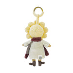 The Sak Sunbudz Sunflower Dangle - Hand Crochet - Acorn