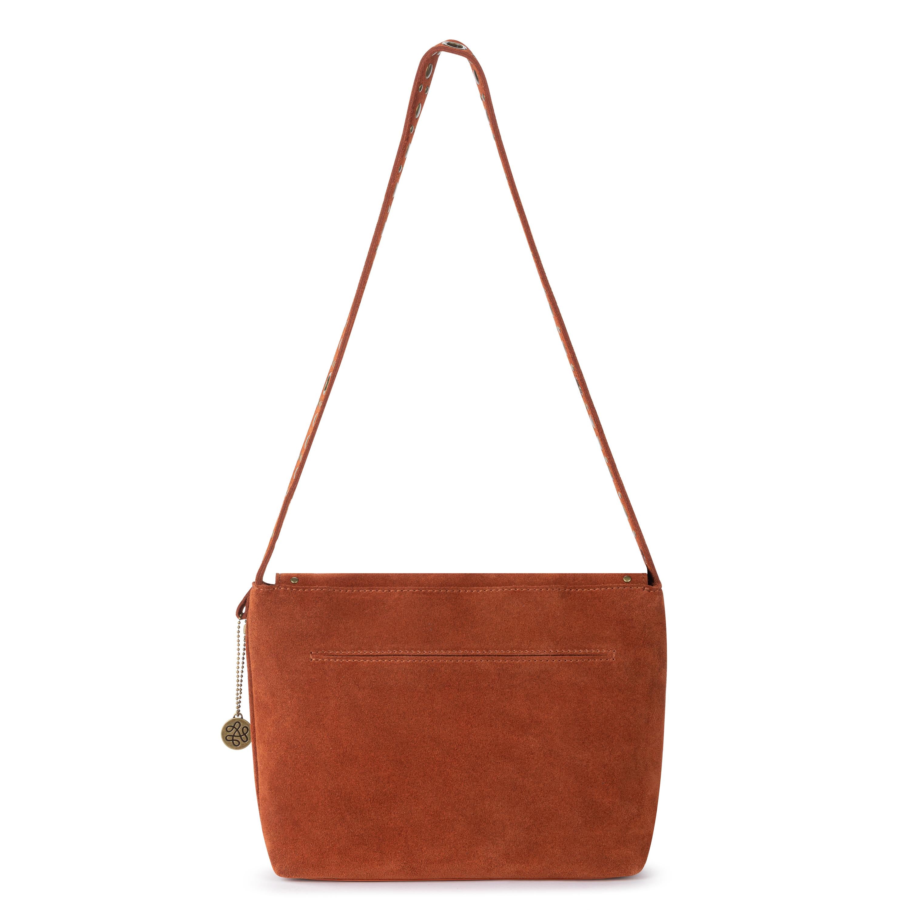 The Sak Marlow Flap Shoulder - Leather - Persimmon Suede Belt
