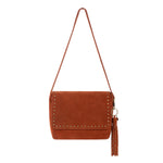 The Sak Marlow Flap Shoulder - Leather - Persimmon Suede Belt