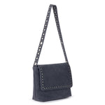 The Sak Marlow Flap Shoulder - Leather - Storm Grey Suede Belt