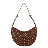 The Sak Tess Shoulder Bag - Leather - Whiskey Gold Stud