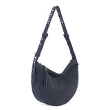 The Sak Tess Shoulder Bag - Leather - Storm Grey Suede Belt