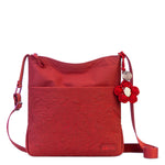 Sakroots Banyan Basic Crossbody - EcoTwill - Crimson Flower Blossom Quilted
