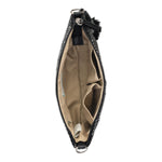 Sakroots Lumi Crossbody - Straw - Black Metallic Woven