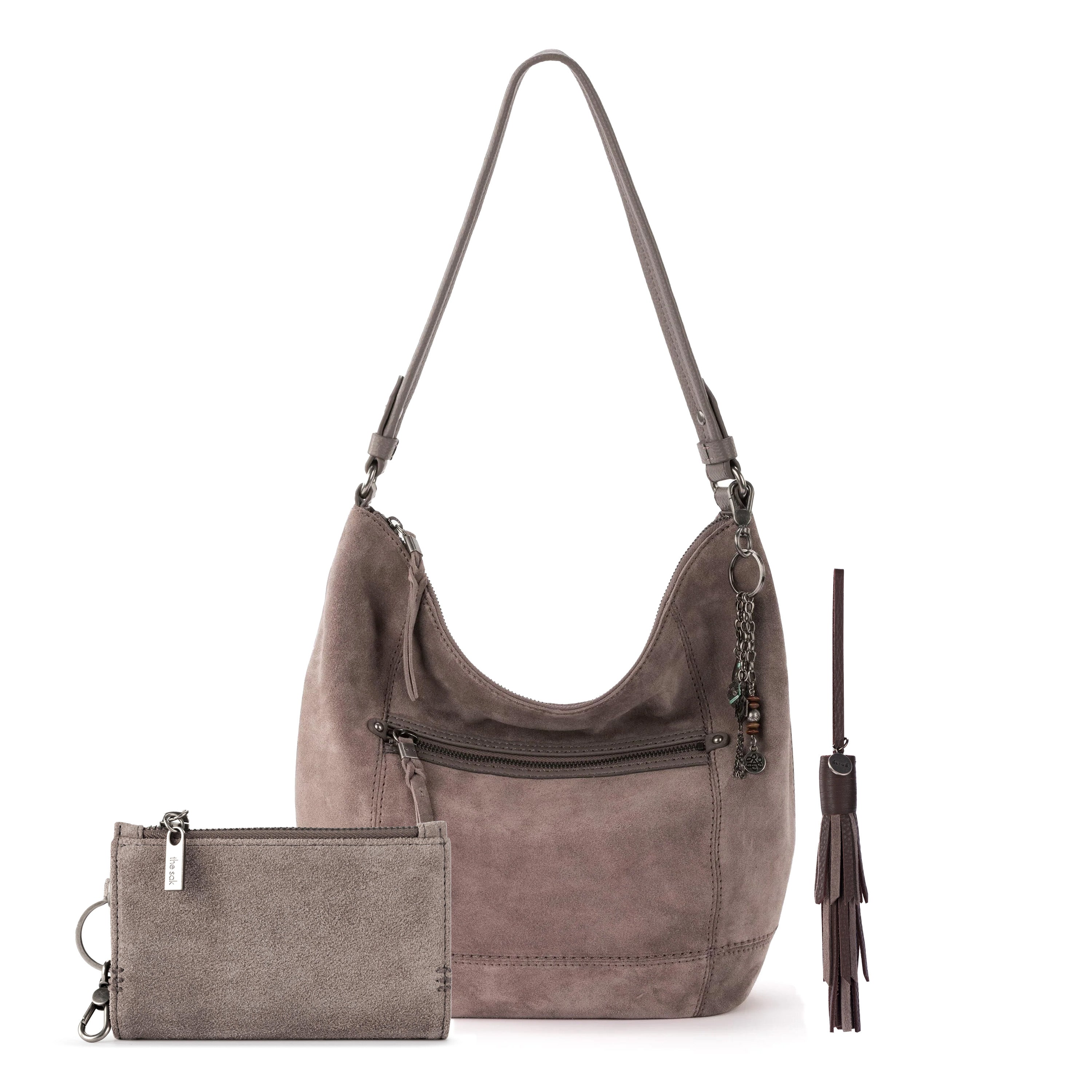 The Sak Sequoia Hobo Rosewood 3 Piece Set - Suede - Mushroom Suede