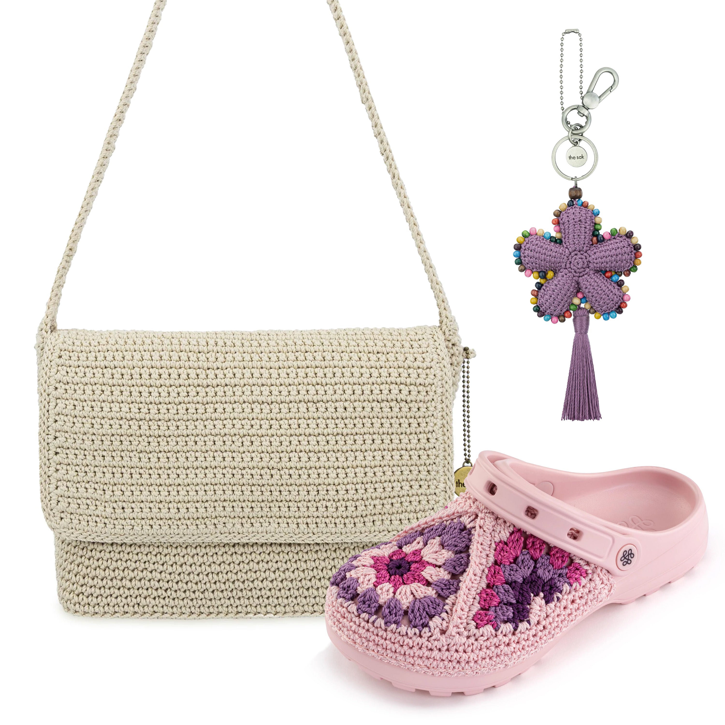 The Sak Marlow Shoulder Bag and Bolo Clog 3 Piece Set