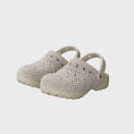 The Sak Bolo Eva Clog - Hand Crochet - Natural Medallion